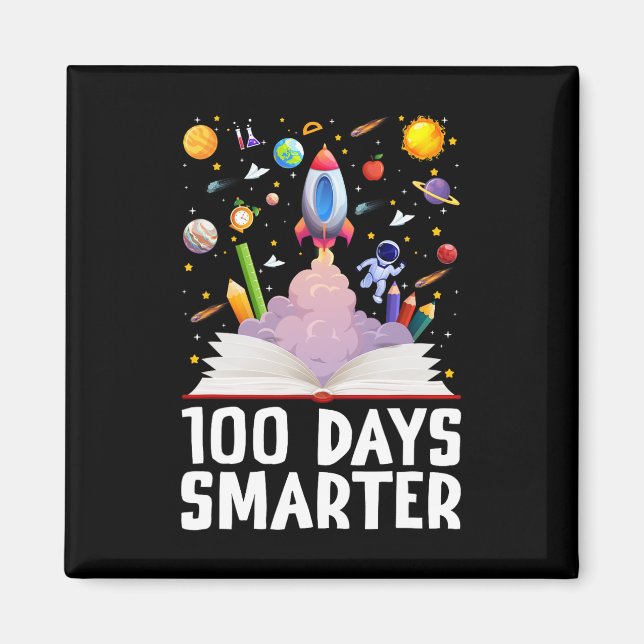 Imã 100º Dia Da Escola 100 Dias Mais Inteligentes Livr (Frente)