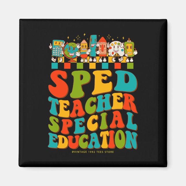 Imã 100º Dia De Ensino Especial De Professores Escolar (Frente)