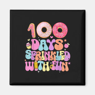 Imã 100º Dia De Rosquinha Escolar 100 Dias Empurrados