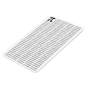 Ímã 1000 Primeiros Dígitos Número Pi  Símbolo matem