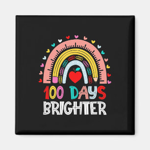 Imã 100 dias Brighter Rainbow 100º Dia do Teac Escolar
