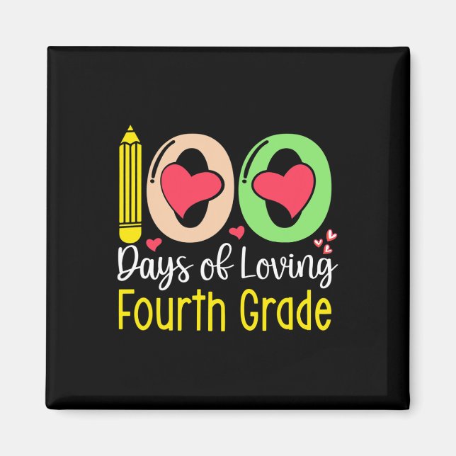 Imã 100 Dias De Ama 4.º Grau 100 Dia Da Escola T (Frente)