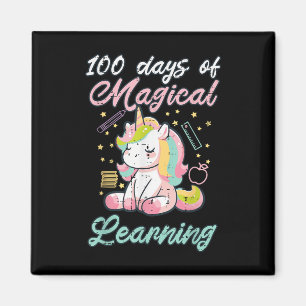 Imã 100 Dias de Aprendizagem Mágica Unicórnio 100 Meni