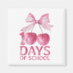 Imã 100 Dias De Arco De Cereja Cute Coquette Da Escola