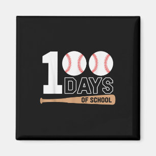 Imã 100 Dias De Basebol Escolar 100º Dia Da Escola