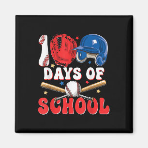 Imã 100 Dias De Basebol Escolar 100.º Dia Para Rapazes