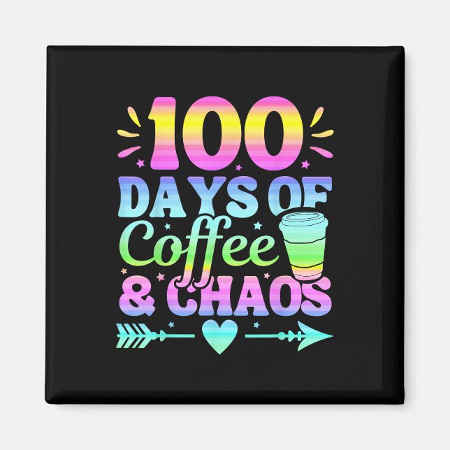 Imã 100 Dias De Café E Caos 100 Dias De Escola (Frente)