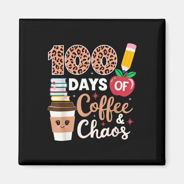 Imã 100 Dias De Café E Professora De Caos 100 Dias De (Frente)