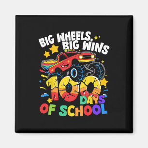 Imã 100 Dias De Caminhão Escolar 100.º Dia De Meninos 