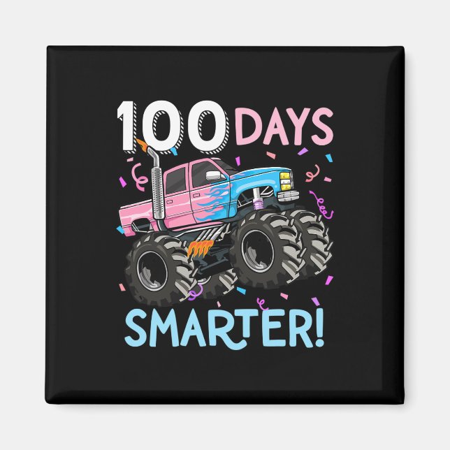 Imã 100 Dias De Caminhão Monstro Mais Inteligente 100º (Frente)