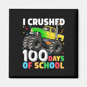 Imã 100 dias de caminhonete de monstro escolar 100º di