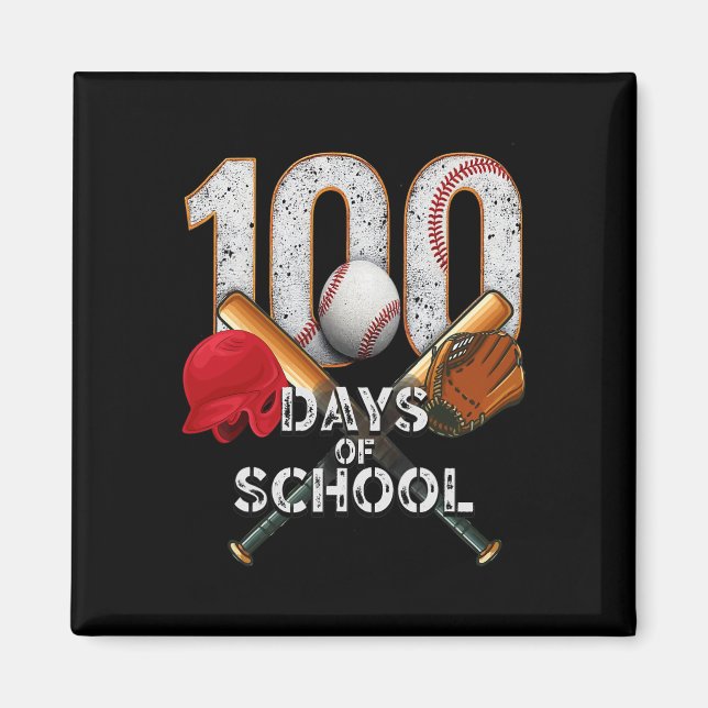 Imã 100 Dias De Comemoração Da Diversão De Capacetes D (Frente)
