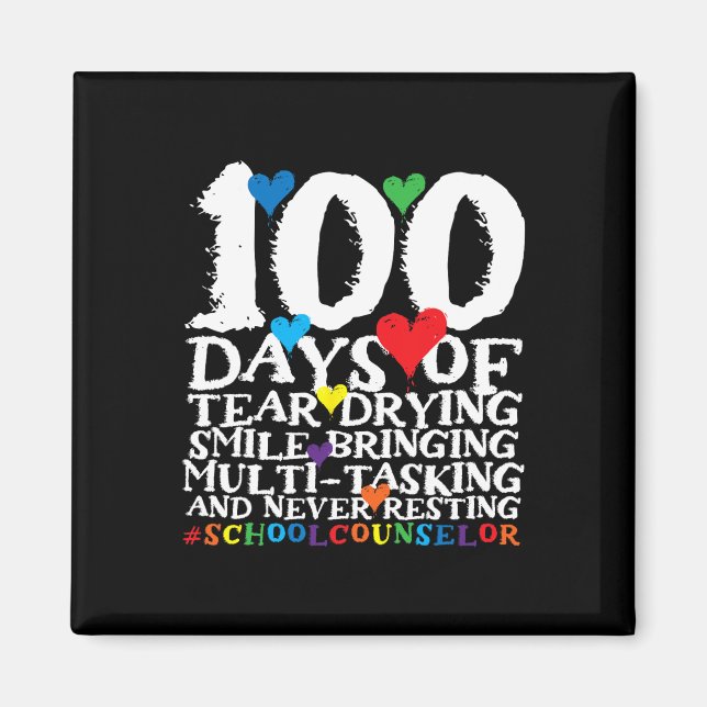 Imã 100 Dias De Conselheiro Escolar De Ensino Justo (Frente)