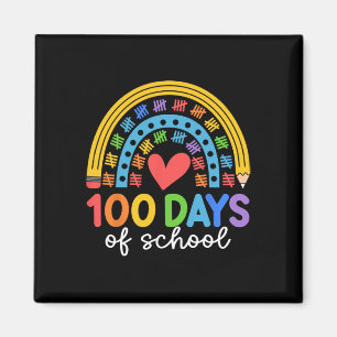 Imã 100 Dias De Design De Celebração Do Arco-Íris Esco