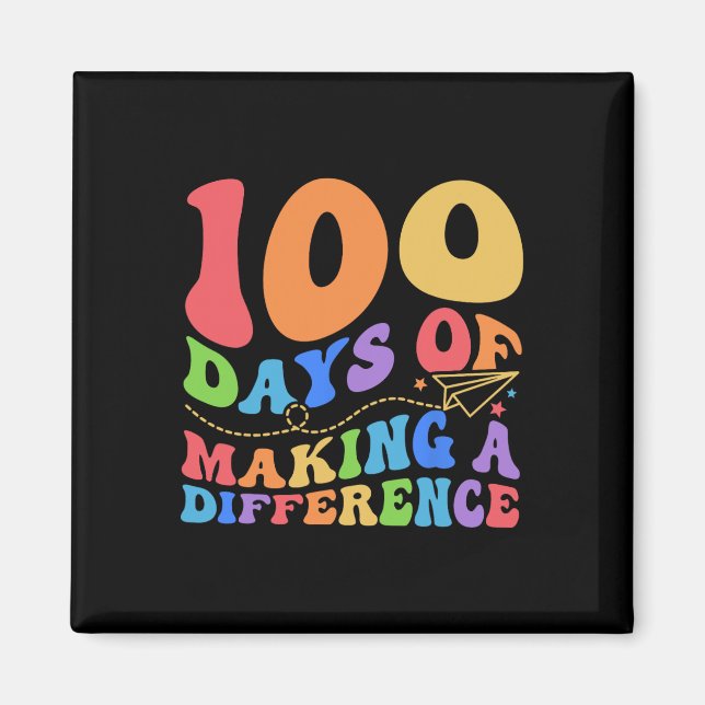 Imã 100 Dias De Diferença De Fazer 100º Dia De Chá Esc (Frente)