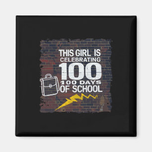 Imã 100 Dias De Engraçado Para Meninas 100 Dias De Ens