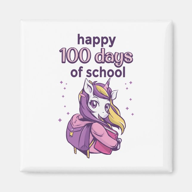 Imã 100 dias de escola (Frente)