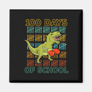 Imã 100 Dias De Escola 2025 Dinossauro Boxe Mma Artés