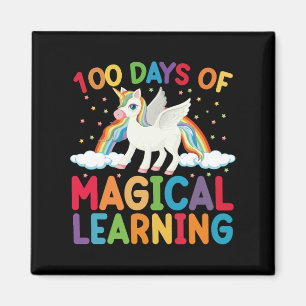 Imã 100 Dias de Escola de Aprendizado Mágico Unicórnio