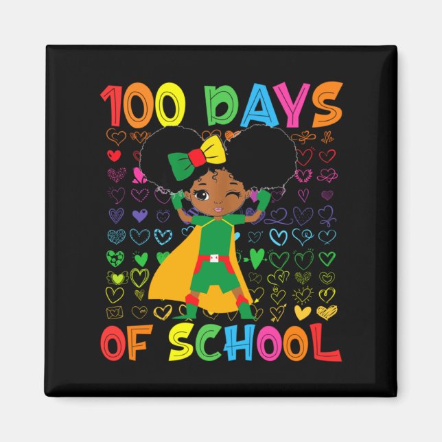 Imã 100 Dias De Escola E Mês Da História Afro-American (Frente)
