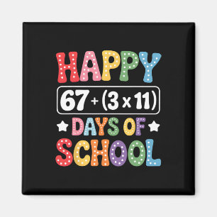 Imã 100 Dias De Escola Equação Matemática Groovy 67 Me