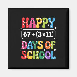 Imã 100 Dias De Escola Equação Matemática Groovy 67 Me