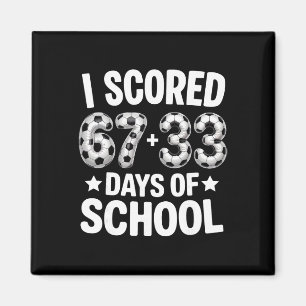 Imã 100 Dias De Escola Futebol Marcou Seis Sete 67+33