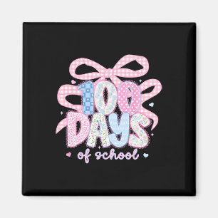 Imã 100 Dias De Escola Laço Coquete Laço Menina Mulher