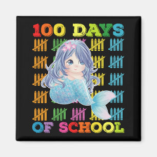 Imã 100 Dias De Escola Sereia Professora Aluno