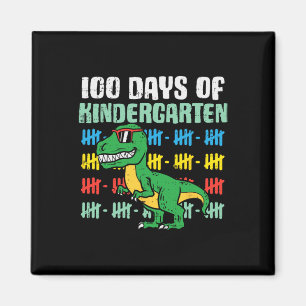 Imã 100 Dias De Jardim Infantil Trex Dinossaur 100 Dia