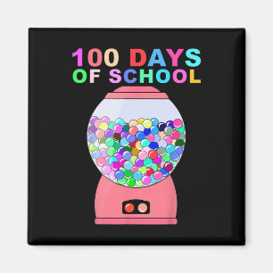 Imã 100 Dias De Máquina De Gumball Escolar Para Crianç