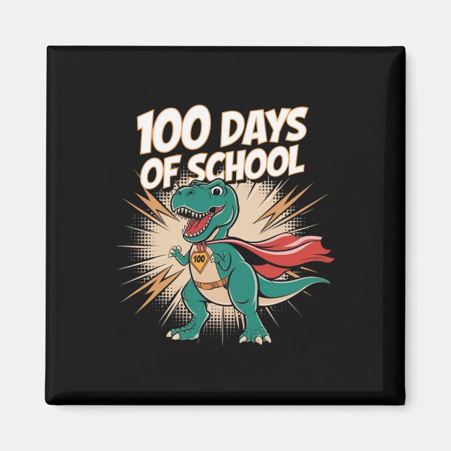 Imã 100 Dias De Professora Dido Hero 100º Dia De (Frente)