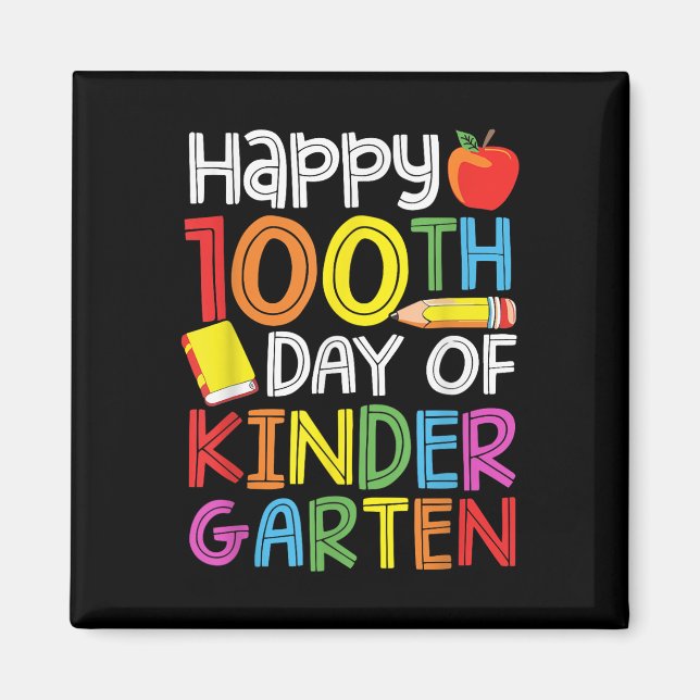 Imã 100 Dias De Professores Do Jardim De Infância 100  (Frente)