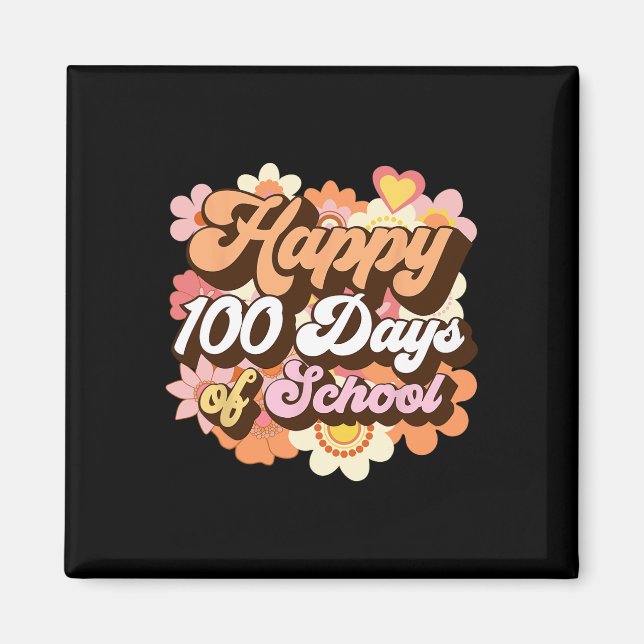 Imã 100 Dias De Professores Escolares Crianças Comemor (Frente)