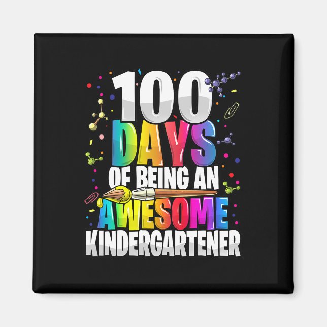 Imã 100 dias de ser um ótimo jardim de infância (Frente)