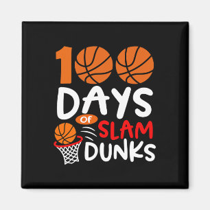 Imã 100 Dias De Slam Dunks Bysketbyll Diversão 100º Di