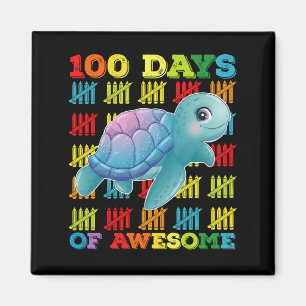 Imã 100 Dias De Tartaruga Incrível 100º Dia De Escola