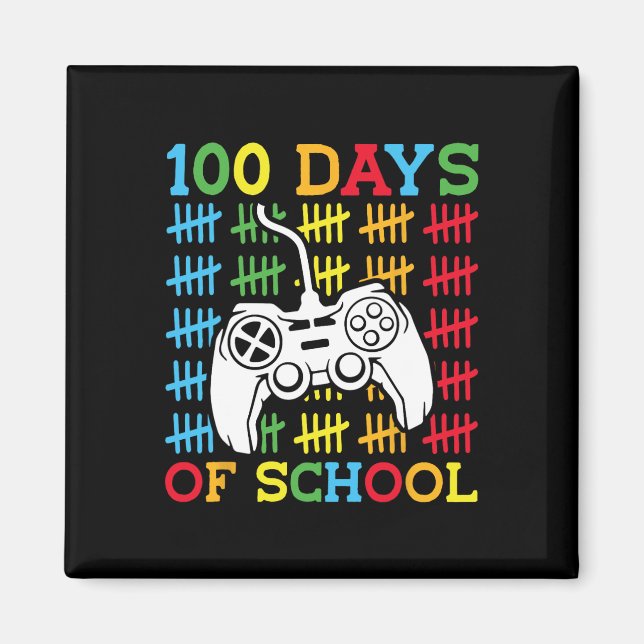 Imã 100 Dias De Videos games Escolares Controlam Jogos (Frente)