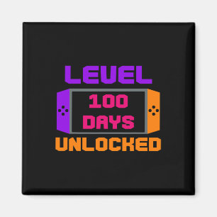 Imã 100 Dias Desbloqueados 100º Dia De Escola Gamer Jo