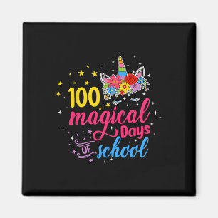 Imã 100 Dias Mágicos Crianças Unicórn Figuram 100º Dia