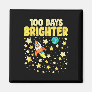 Imã 100 Dias Mais Brilhante 100 Dias De Astronauta Esc
