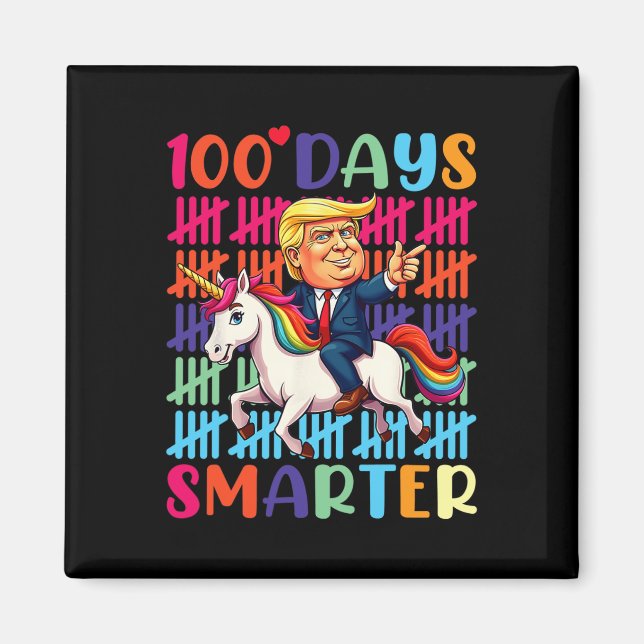 Imã 100 Dias Mais Inteligente De Trump No Dinossauro T (Frente)
