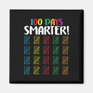 Imã 100 dias mais inteligentes contando Hash Marks dia