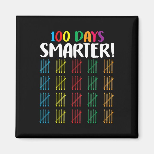 Imã 100 dias mais inteligentes contando Hash Marks dia (Frente)