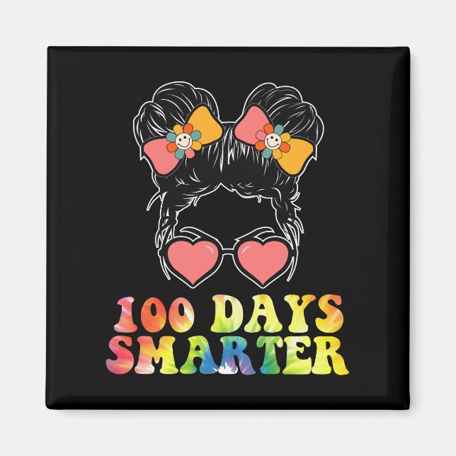 Imã 100 Dias Meninas Mais Inteligentes Coque Desarruma (Frente)
