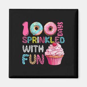 Imã 100 Dias Salpicados Com Cupcake Divertido 100º Dia