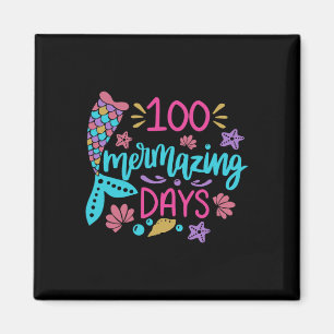 Imã 100 Dias Úteis De Mermaid Na Escola Chá De Garota 
