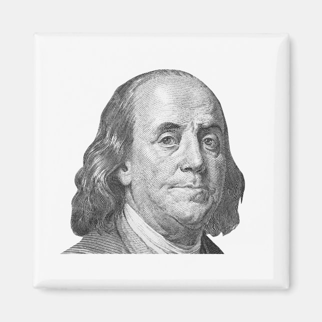 Imã 100 dólares, Benjamin Franklin (Frente)