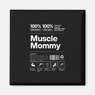 Imã 100% Mãe Musculosa - Design de Ginásio de Fisicult