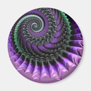 Imã 108-77 ímã espiral metálico roxo & verde